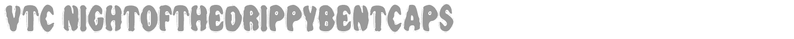 VTC Night Of The Dead Corrupt font preview